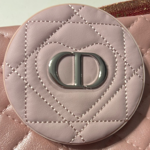Dior Pink Quilted Compact Mirror - Picture 5 of 5